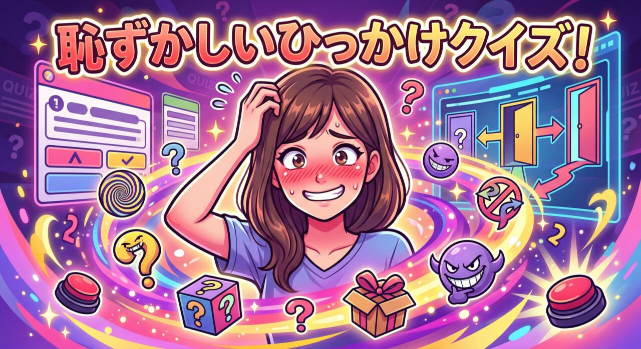 恥ずかしいひっかけクイズ