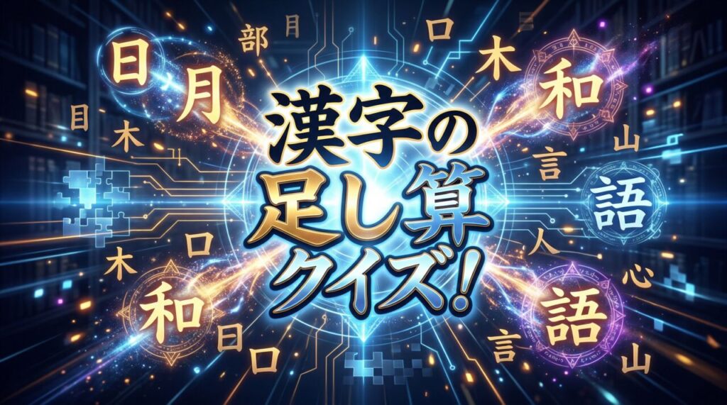 漢字の足し算クイズ