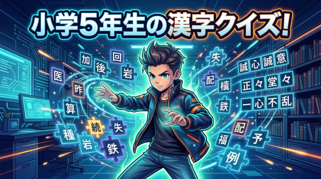 小学5年生の漢字クイズ