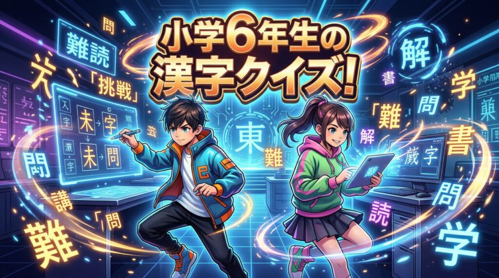 漢字クイズ小学生向け6年生