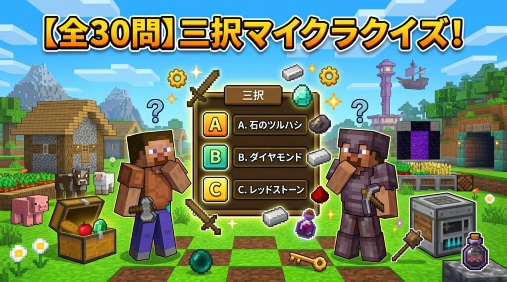 三択マイクラクイズ