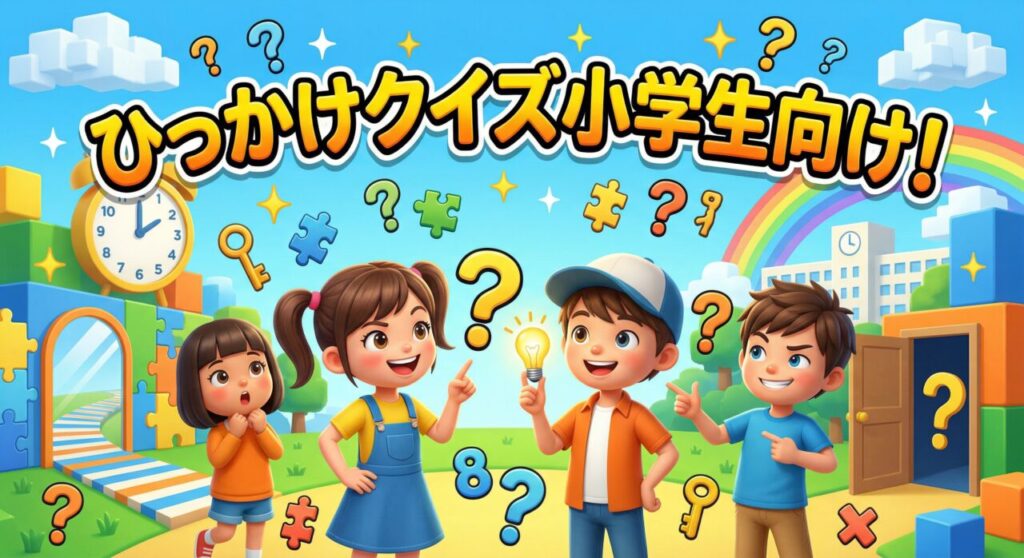 ひっかけクイズ小学生向け