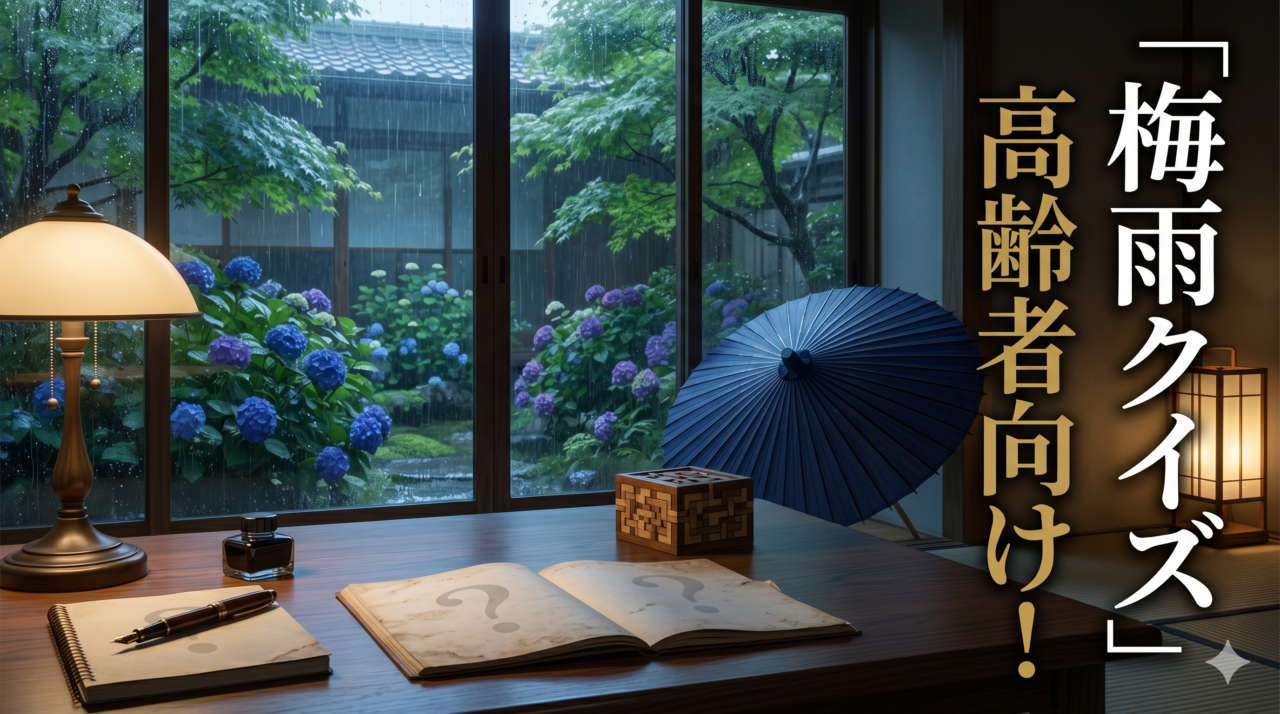 「梅雨クイズ」高齢者向け