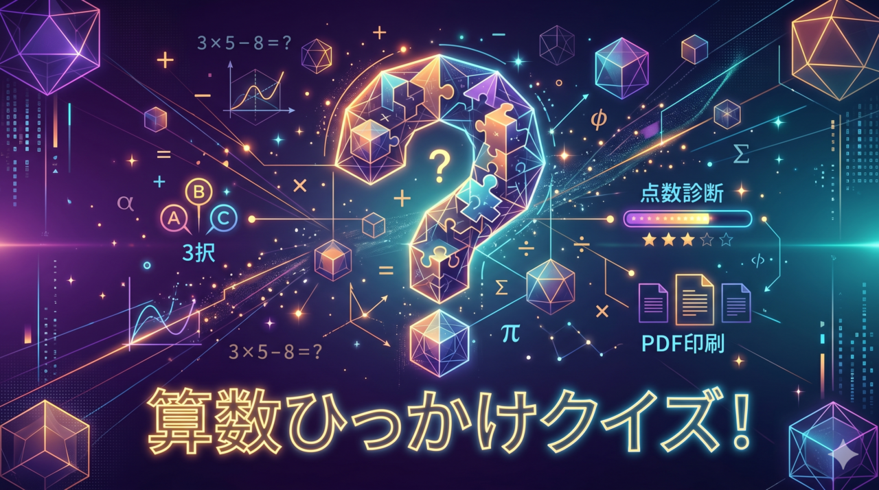 算数ひっかけクイズ