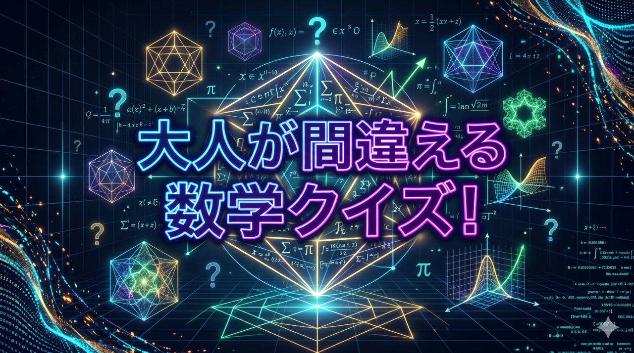 大人が間違える数学クイズ