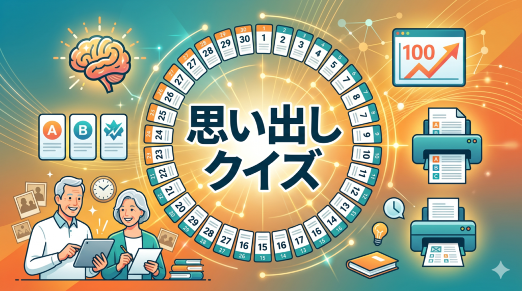 「思い出しクイズ」高齢者向け