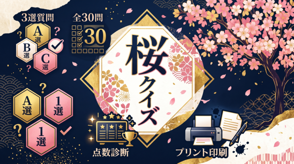 「桜クイズ」高齢者向け