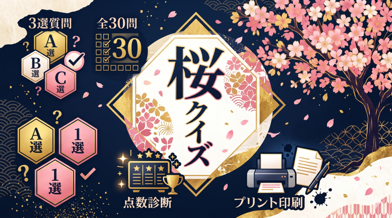 「桜クイズ」高齢者向け
