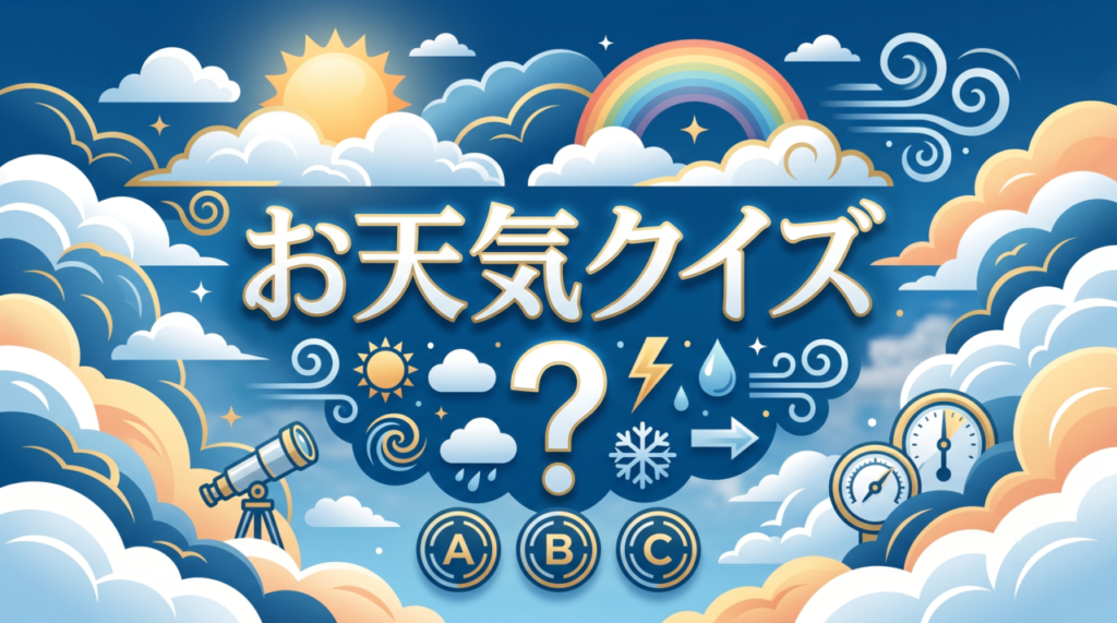 「お天気クイズ」高齢者向け