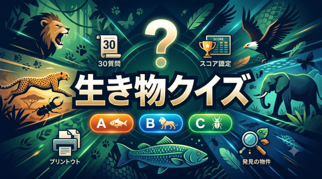 「生き物クイズ」