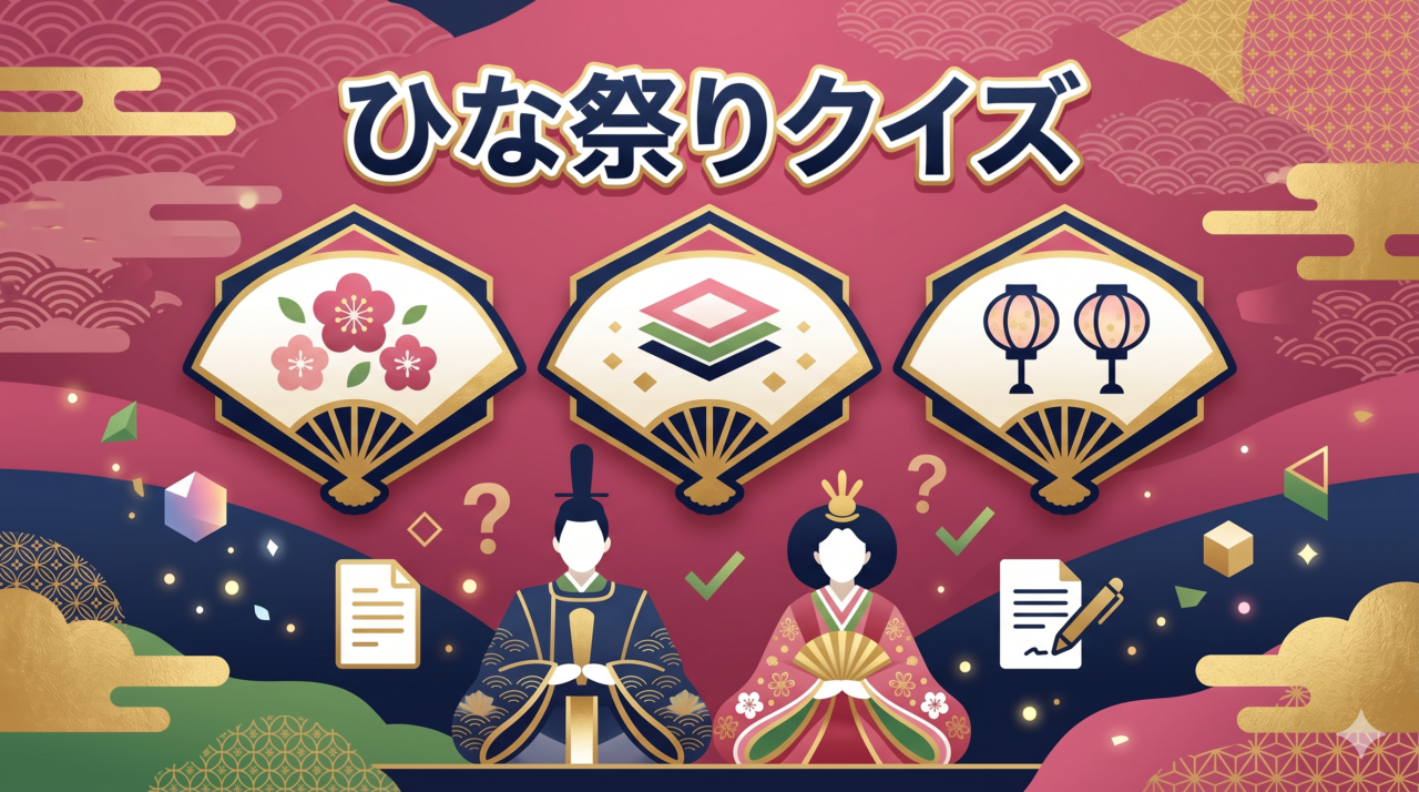 「ひな祭りクイズ」高齢者向け